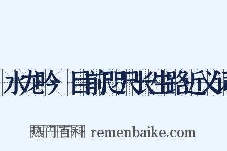 水龙吟·目前咫尺长生路近义词是什么意思的图片